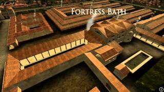 Animation of ancient Roman Fort in Caerleon Wales [upl. by Clarhe]