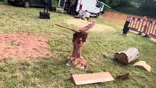 A fabulous range of wooden sculpture at Caerleon festival 2024 [upl. by Auburta]