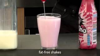 How to make a fat free milkshake using an aerolatte milk frother [upl. by Scotty734]