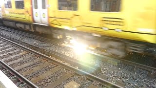 Merseyrail 507 009 making arcs at Birkdale station [upl. by Doelling]