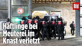 Gefängnismeuterei Polizei stürmt Knast in Thüringen  JVA Untermaßfeld [upl. by Aseen]